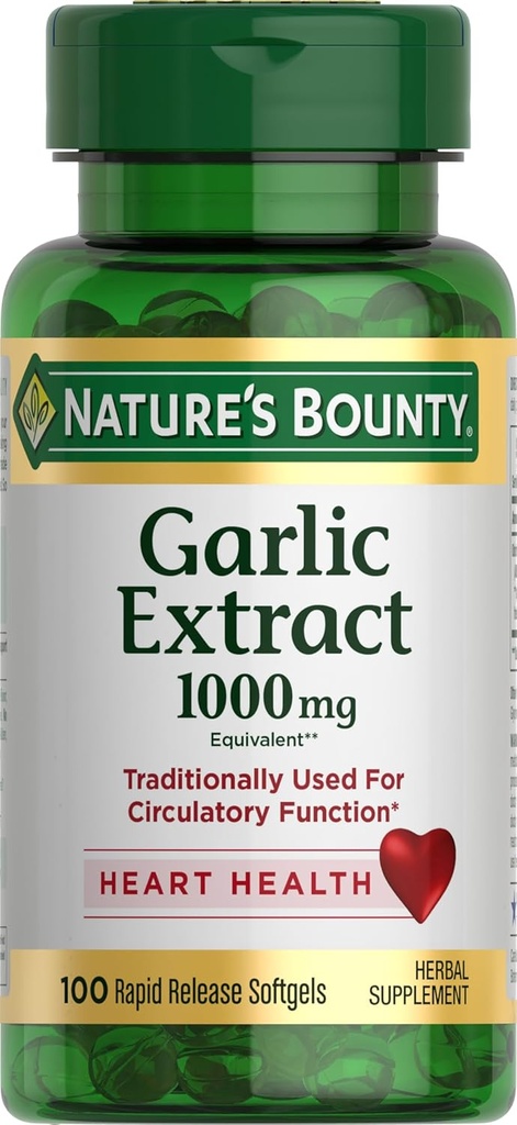 Ekstrak Bounty Alam, Suplemen Herbal, Mendukung Fungsi Sirkulasi, 100m g, 100 Rapid Melepaskan Softgels