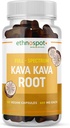 Kava Kava Root Calming Suplement Kapsul - Mendukung Relaxation and Mood Saldo with Natural Herbal Kava Extract - Non-Habit Forming, Gluten- Free - 125 Vegan Capsules