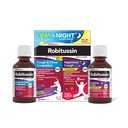 Anak-anak Robitussin DM Day and Night Cough Relief Value, Cough Medicine, Grape / Fruit Punch Flavor - 4 Fl Oz x 2