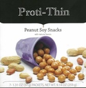 Proti- Thin Peanut Soy Snacks, 15g Protein, Low Calorie, Low Fat, Low Carb, No Gluten Ingrediment, Diet Protein Puffs, Keto Friendly, Ideal Protein Compatible, 7 Count Box