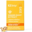 Suplemen Kemudahan - Ginger Flavor, 30 Count - Dissolve Strips dengan Ginger Root Bantuan Bantuan Nausea Relief, Pagi dan Motion Sickness, dan Gangguan - Dibuat di Amerika Serikat, Gula dan Gluten- Bebas