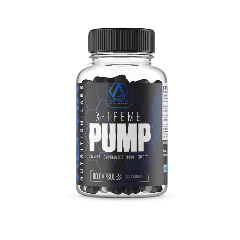 X- Treme Pompa untuk Stamina, Endurance, Fokus, Energi Diet Suplemen, 90 Kapsul