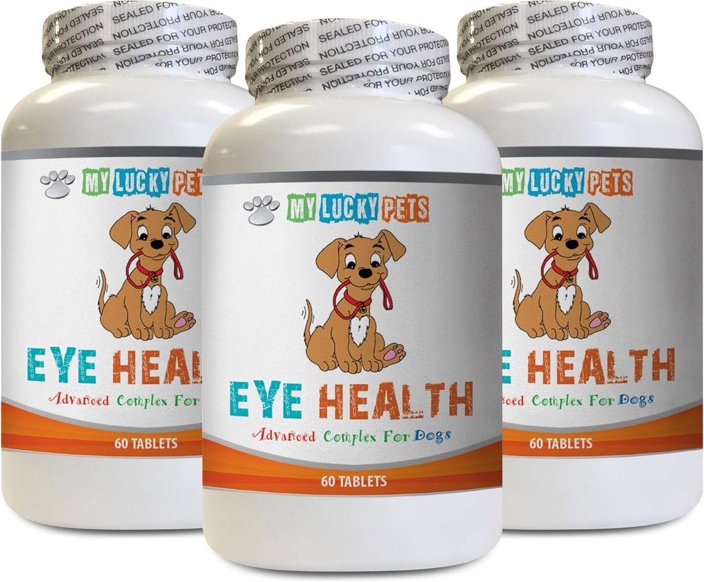 DogImune Boost - Dog Eye Health - Formula Lanjutan - Benefits Vision - Imune Dukungan - Vitamin d untuk Dogs - 3 Botol (180 Treats)