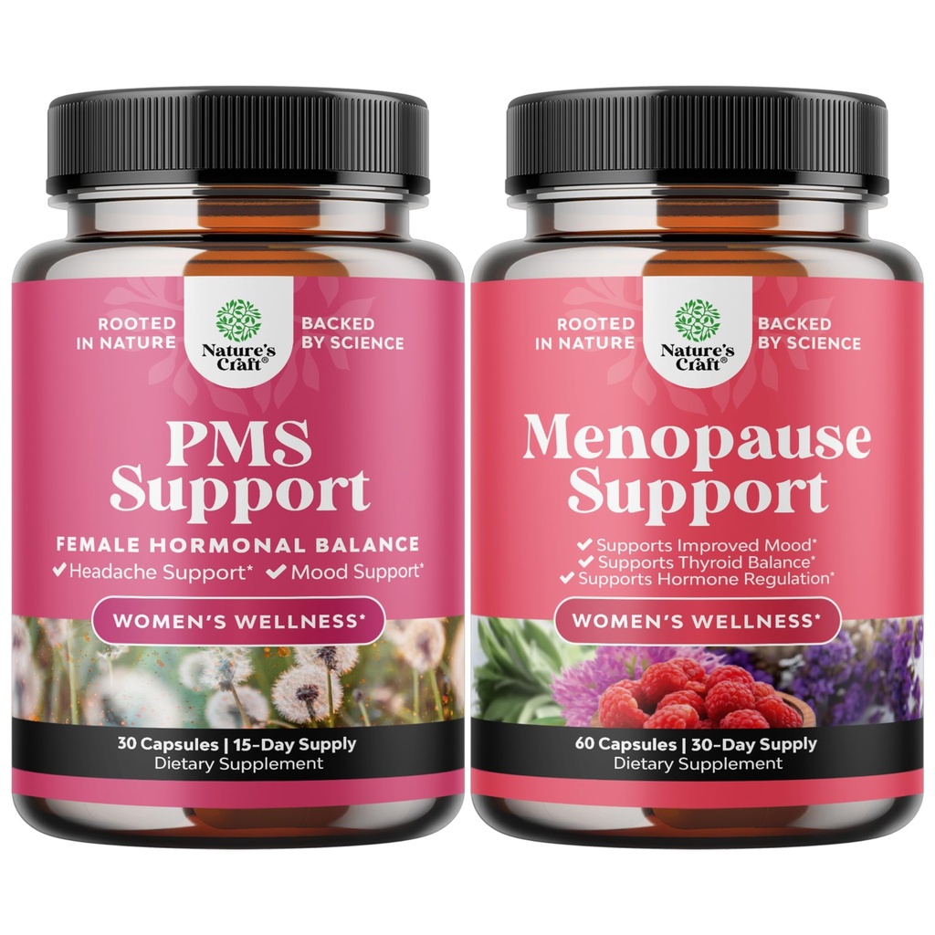 Bundle of Advanced PMS Supplement for Women and Complete Herpause Suplement for Women - Multiprofit Menopause Relief Hormone