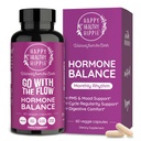 Keseimbangan Hormone for Women - PMDD Dukungan Suplemen, Menopause & Perimenopause 124; Bloating Relief, Menstrual Cramp, Mood, PMDD 124; Chasteberry Suplemen, Black Cohosh, Dong Quai 124; Vegan, Non-GMO, 60 Ct