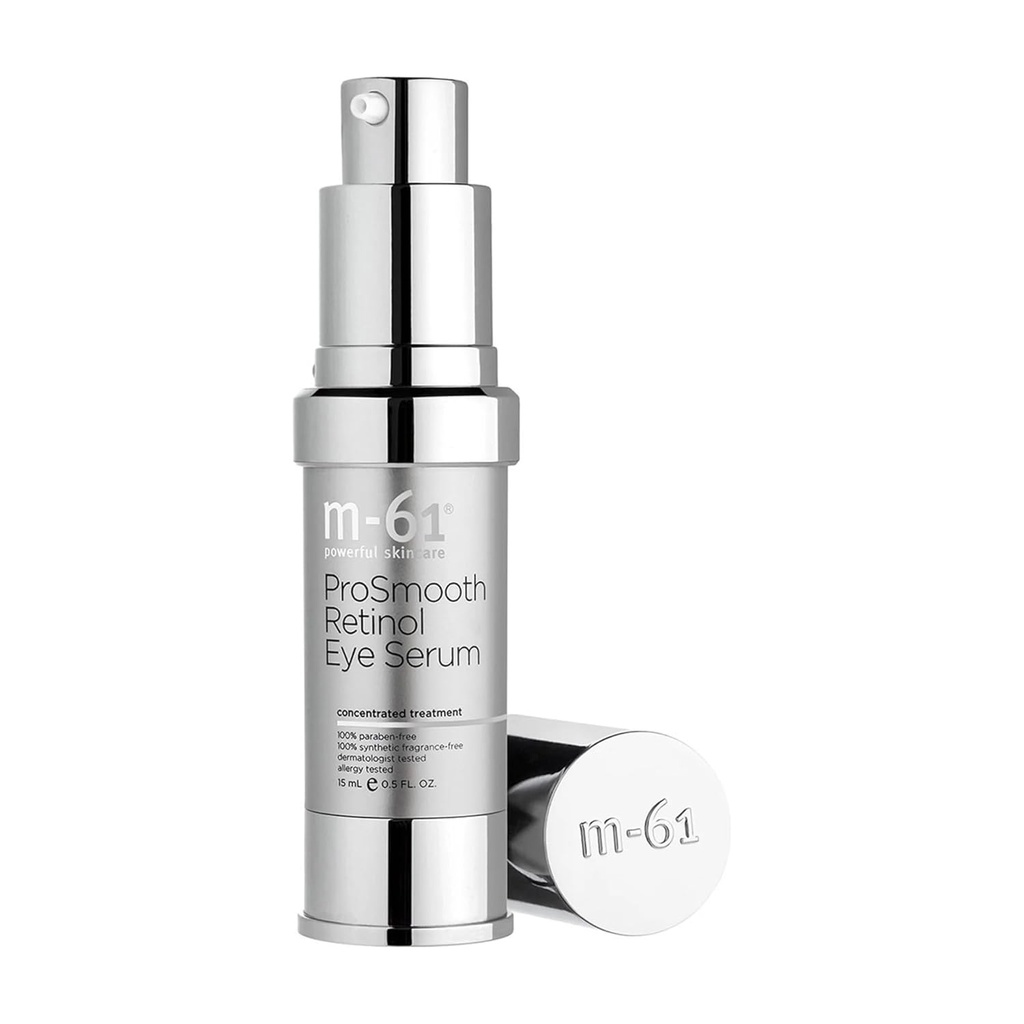 m61 ProSmooth Retinol Eye Serum 124; 0.1% Non-Irrtating Retinol Eye Serum dengan Vitamin C, 0.5 Fl Oz
