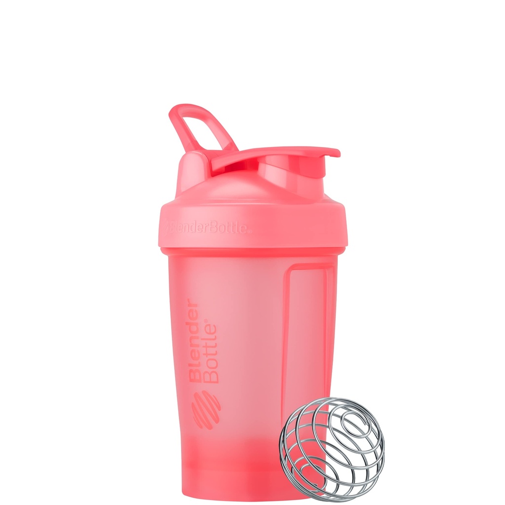 BlenderBottle Classic V2 Shaker Bottle Perfect for Protein Shakes and Pre Workout, 20- Ounce, Light Pink