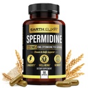 Suplemen Elixir Spermidine 1200 mg (90 Kapsul) - AntiAging - 3rd Party Tested (12g Spermidine Pouder) Max% Pure Espermidin- Fermented Wheat Germ Extract - NMN Alternatif