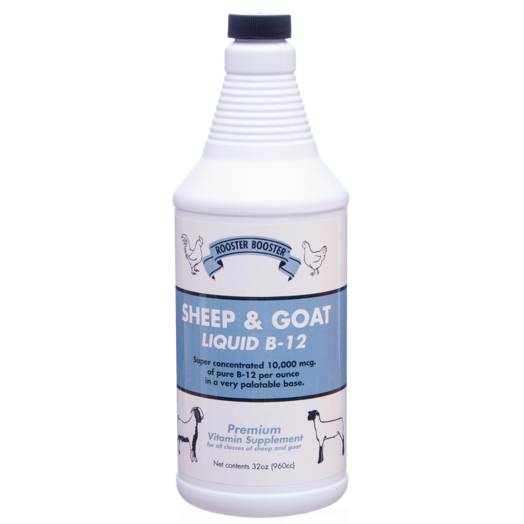 Rooster Booster B-12 Sheep and Goat Liquid, 32- Ounce
