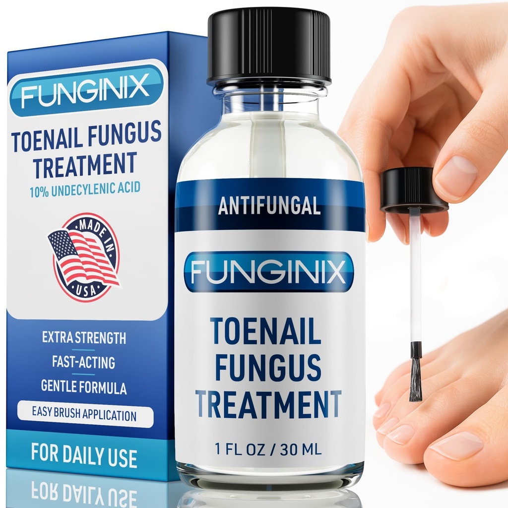 Pengobatan Jamur Toenail FUNGINIX Ekstra Kekuatan - Antifungal Nail Treatment Dengan 10% Acid Undeclinic & Tea Tree Oil - Dibuang oleh 15 + Oil & Botanicals - Dibuat di USA (Packaging May Vary)