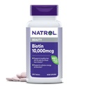 Natrol Biotin 1000mcg, Tambahan untuk Rambut Sehat, Skin dan Nails untuk Mereka Low in Biotin, Ditambah Dukungan Metabolisme Energi, 200 Tablet, Sampai dengan 200 Hari Suppply