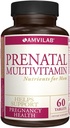 Prenatal Multivitamin - Membantu Prementy Pregnancy Health - Mendukung Pembangunan Sistem Imunitas & Fetal - Nuklai Esculity untuk Ibu & Baby - Aman Formula - Tambahan Diet - 60 Tablet