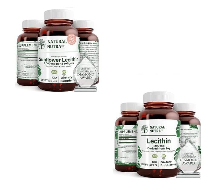 Suplemen Natural Nutra Sunflower Lexthin 2000 mg 120 Softgels Soy Lecithin Dieter Tambahan 1200 mg 100 Softgels