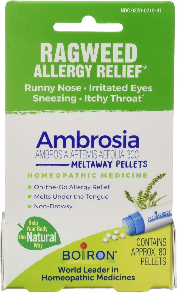BOIRON Ambrosia 30C Relief Ragweed Allergy, 80 CT