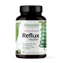 EMERALD LABS Reflux Health - Internation & Heartburn Relief with Mucsave FG, DGL, Aloe Vera, Propoles, Digetical Enzymes & More * - 60 Vegetable Capsules (30- Day Supply)