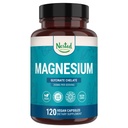 Suplemen Magnesium Glycinate - 200mg Charlated Magnesium Suplement for Muscle Cramps, Relaxation, & Slexation - 100% Albion TRACCS Buffered Magnesium Glycinate - 120 Vegan Capsules