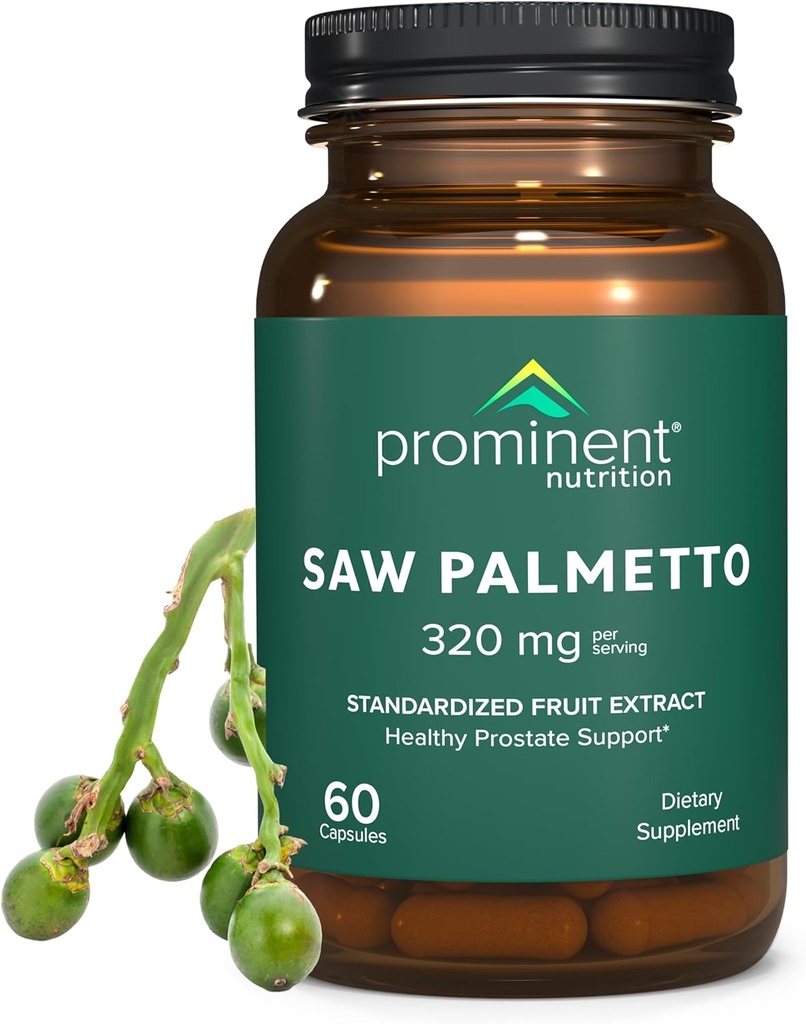 Nutrition Proyeksi Saw Palmetto Suplement, Prostate Sehat Dukungan Saw Palmetto for Men, Supply for Urinary Health, 160 mg, 30 Day Suppply
