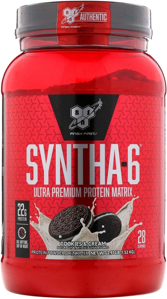 BSN Syntha- 6, Cookies and Cream, 2.91 lb