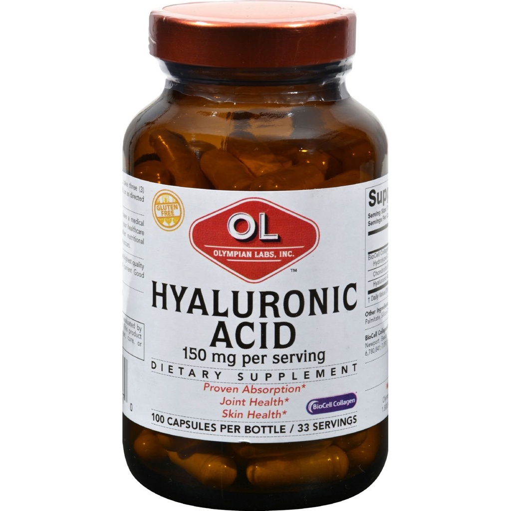 Olympian Labs Hyaluronic Acid 150mg 124; 99 Capsules 124; Dukung TV sehat dan Joints - Promot Anak-anak sehat Skin