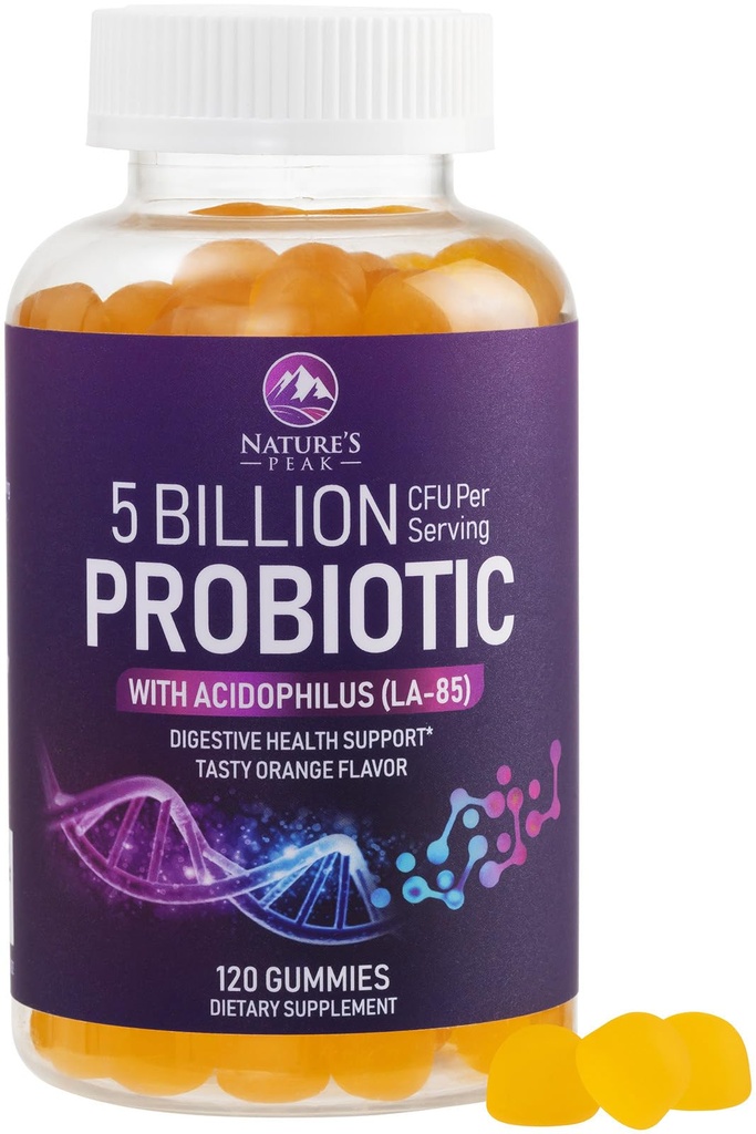 "Good" Gut & Imune Support dengan 6 Pro Biotic Strains - Orange Flavor - 120 Count
