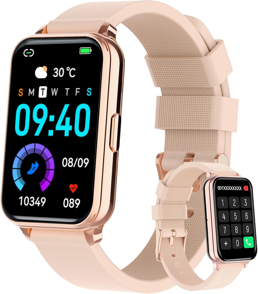 Smart Watch Fitness Tracker Make / Respon for Women with Heart Rate Blood Oxygen Sleep Modes Step Calorie Counter IP68 Waterproof for Android Phones and iPhone