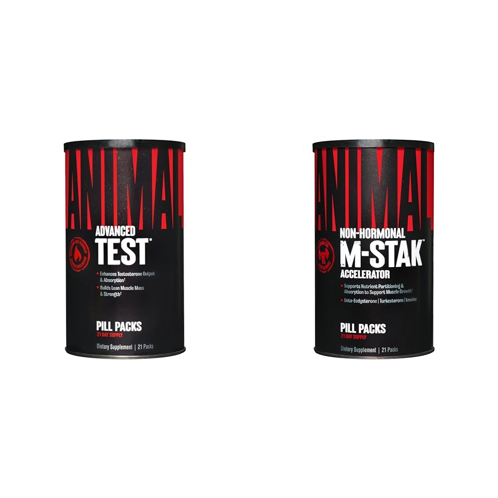 Uji Hewan Testosterone Booster 21 Hari Siklus & M-Stak Keras Gainer Otot Membangun Hitung Stack 21