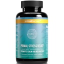 Tambahan Relief Stres Primal Harvest untuk Women and Men Pure Ashwagandha Root Extract, L- Theanine Suplemen, 30 Kapsul