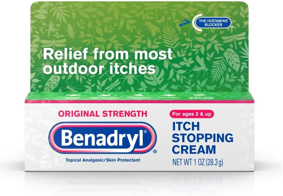Benadryl Itch Menghentikan Krim Kekuatan 1 oz (Paket 9)