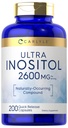 Carlyle Inositol Supplemen 124; 2600mg 124; 200 Capsules 124; untuk Perempuan & Men 124; sebagai Myo- Inositol 124; Non-GMO, Gluten Bebas