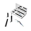 Lashify Control Kit - Complete DiY Eye Lash Starter Set - Amplify Gossamer Black 10mm, 12mm, Kasus Perjalanan Putih, Petite Wand