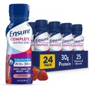 Pastikan Koluplete Strawberry Shake, Lengkap, Balanced Meal Replacement, Replace Ready To Drink, 30g Protein, 25 Vitamin & Minamins, 10 fl oz - 24 Pack