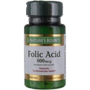 Nature 's Bounty Folic Supplement, Support Cardiovaskular Health, 800mcg, Multi, No Flavour, 750 Count, Pack of 3