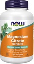 Sekarang Suplemen Makanan, Magnesium Citrat, dengan Glycinate & Malate, Dukungan Sistem Gugup *, 90 Softgels