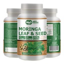 Moringa Oleifera Leaf dan Beed Powder (80: 20) Rasio 300 Pil (Tablet), 150 Pelayan, 1000 mg. tanpa lapisan Malunggay Herbal Supplemen, Tanpa Bahan Kimia, Superfood Hijau. Paket 1.