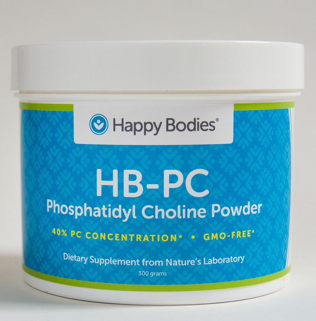 HB- PC Phoshatidyl Choline- 40%, 300 g, GMO- FUE Powder (HBPC) Happy Bodies