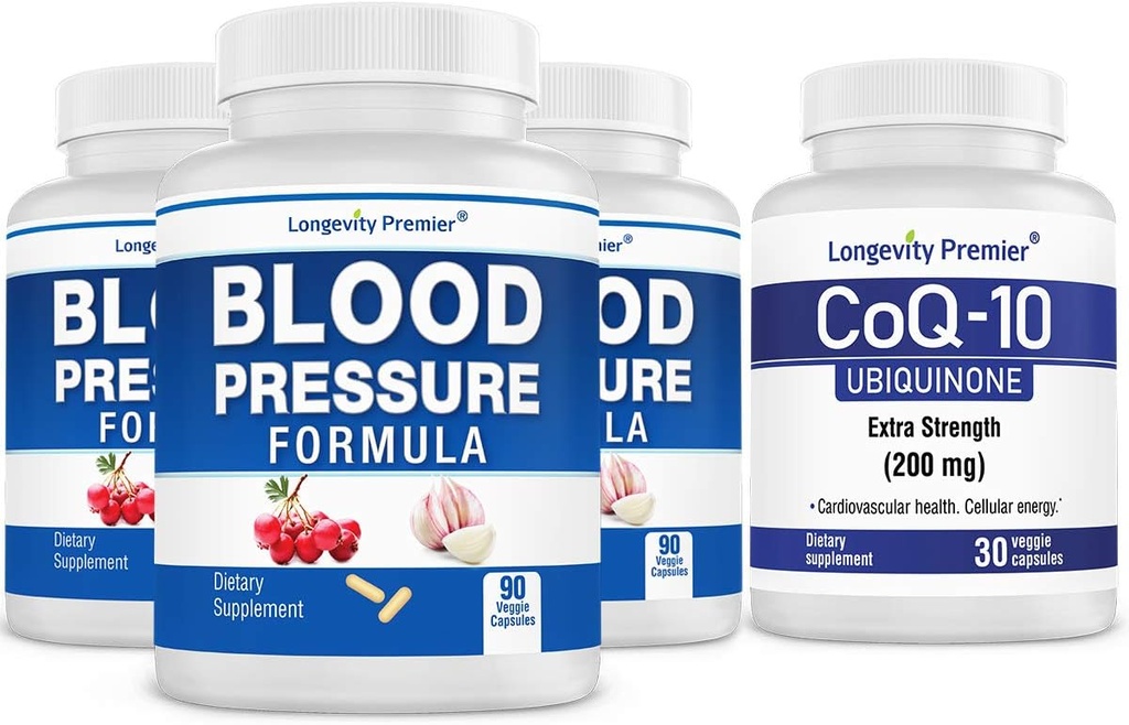 [BP Value Pack] Tekanan Darah Panjang Formula 90 caps x 3 Botol Bebas dengan 1 Bebas CoQ10 [30 huruf]