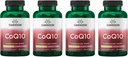 Swanson CoQ10 Cardiovascular Brain Energy and Heart Health Antioksidant Supplemen 200 mg 90 Capsules (4 Pack)