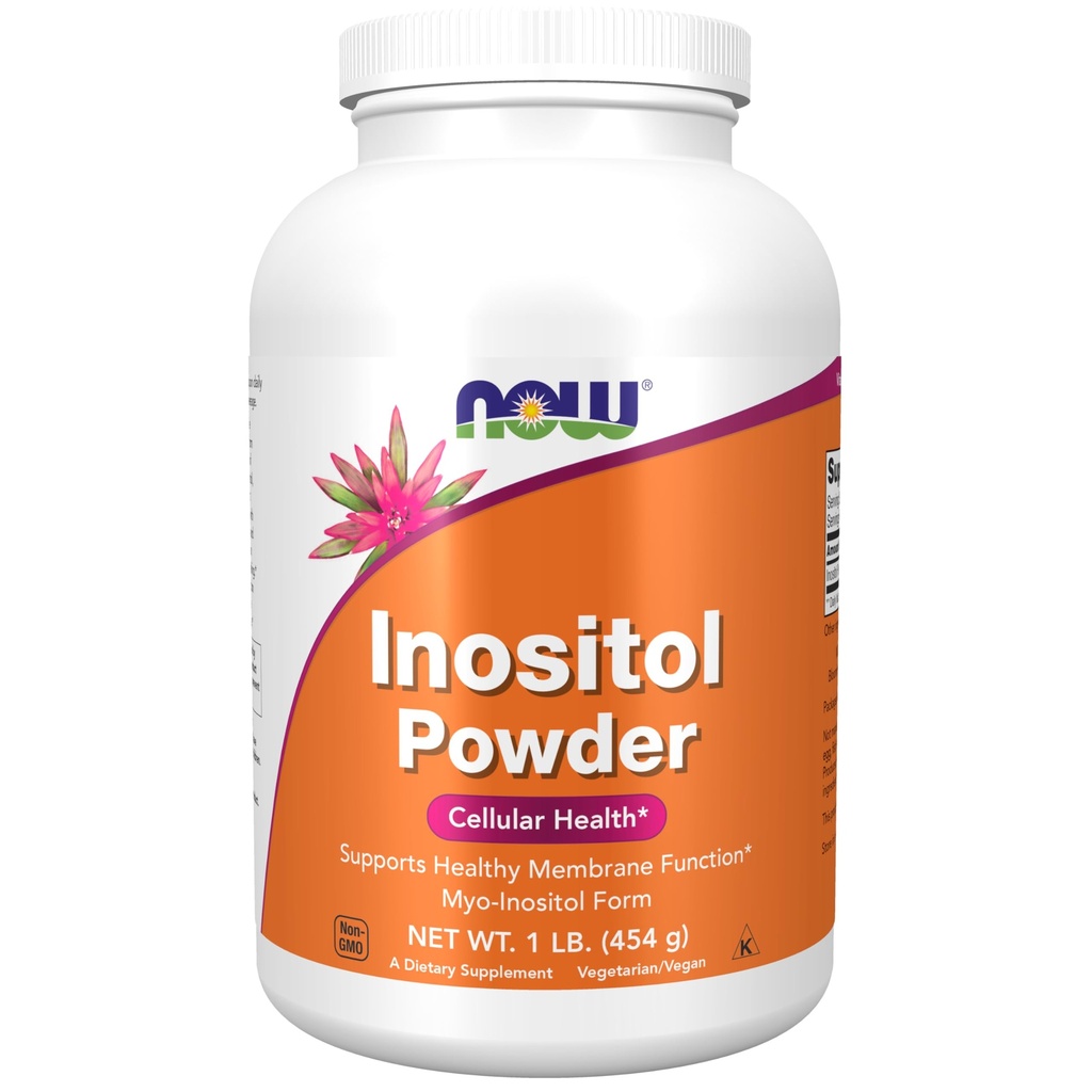 Suplemen Makanan SEKARANG, Powder Inositol, Neurotransmitter Sinyal *, Kesehatan Sel *, 1-Pound