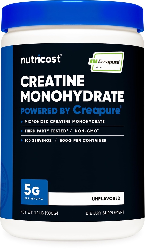 Nutricost Creapure ® Creatine Monohydrate 500 Grams