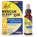 Bach RESCUE SLEEP KIDS Dropper 10mL, Natural Sleep Relief Aid, Homeopatic Flower Essence, Free of Melonatin, Sugar & Gluten, Kid- Friendly, Non-alkohol Formula