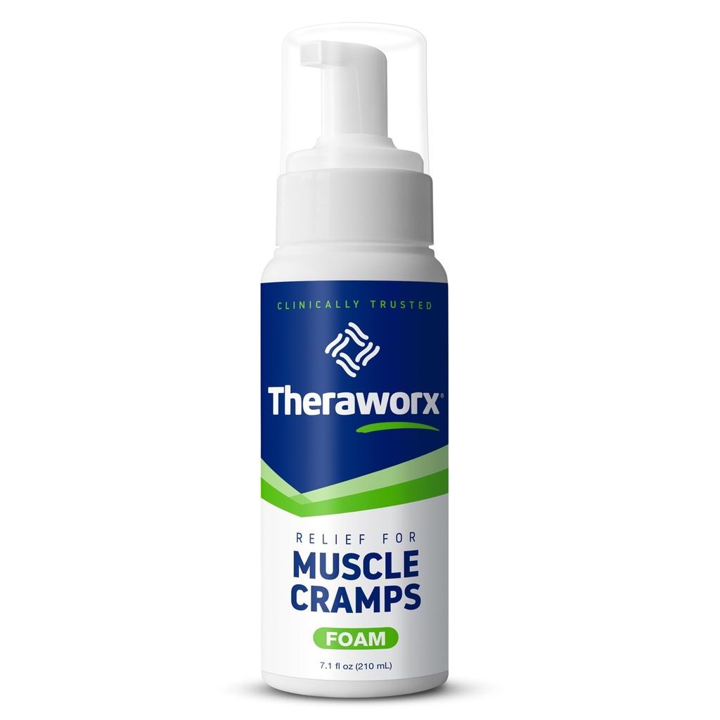 Relief Theraworx untuk Kram Otot Foam-Akting Spassion Otot, Soreness Kaki dengan Magnesium Sulfate - 7.1 oz - 1 Count