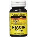 Nature 's Blend Niacin 50 Milligram 100 Tab