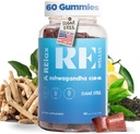 Ashwagandha & Vitamin D Gummies = 124; Suplemen Dietary 124; KSM 66 Ashwagandha untuk Calsatig Dupport 300mg 124; L-Theanine Lemon Balm 124; Natural Herbal Nor-GMO Sugar Free Gluatin Free 124; 1 Pack