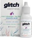 Glitch UltraSight Eye Drops for Dry Eyes 15mL - 4 in 1 Advanced Relief Dry Eye Drops - All Day Comfort with Hydration, Brightening, Cooling - Effentially Soothes Irryation & Dryness - 0.5 Fl Oz