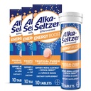 Alka- Seltzer Energy Boost: Caffeine & Guarana, B Vitamin, Supports Mental Alert dan Energi Fisik, Suzzy Tablets, Sugar- Free, Light Tropical Punch Flavor, 30ct