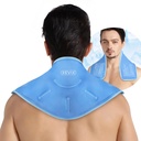 Lipatan Paket Es Revix Neck - Dapat digunakan kembali Jepit Gulung Hot Cold untuk Neck dan Shoulder, Desain Fleksibel Besar dengan Pinjaman Lemak Lembut, Gul Servical Lip Ideal untuk Pemulihan Pembangunan-Pembangunan, Fatigue & Relaxation