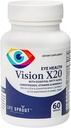 Vision X20 dengan Lutein, Beta- Carotene, L- Glutatione, Bilberry dan Niasin untuk Dukungan Vision, Overall Eye Health
