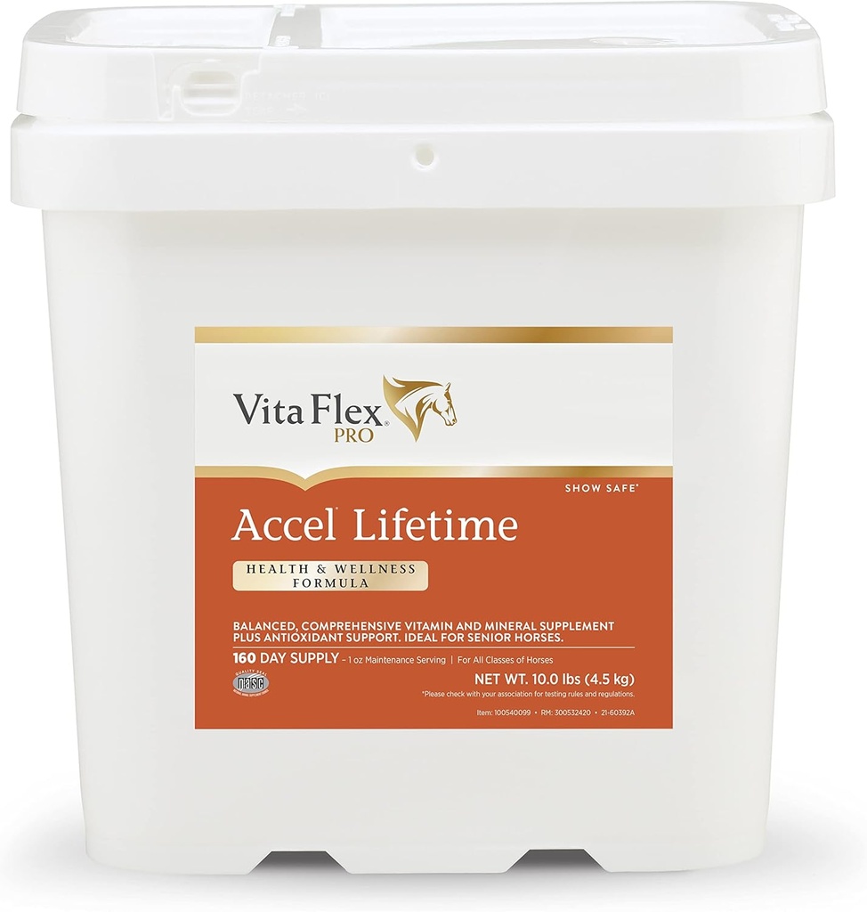 Vita Flex Pro Accel Lifetime Health & Wellness Formula Suplemen Kuda, 10 lb