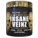 Insane Labz Insane Veinz Gold, Nitric Oxide Non Stimulant pre Workout Powder, Loaded with Hydromax, Nitroigin, Increases Vasculity and Blood Flow, 30 Srvgs, Apple