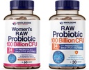 Whyesome Wellness 100 Milyar CFUs dengan Preglanic dan Organic Progories 100 Milyar CFU untuk Pria dan Perempuan Bundle